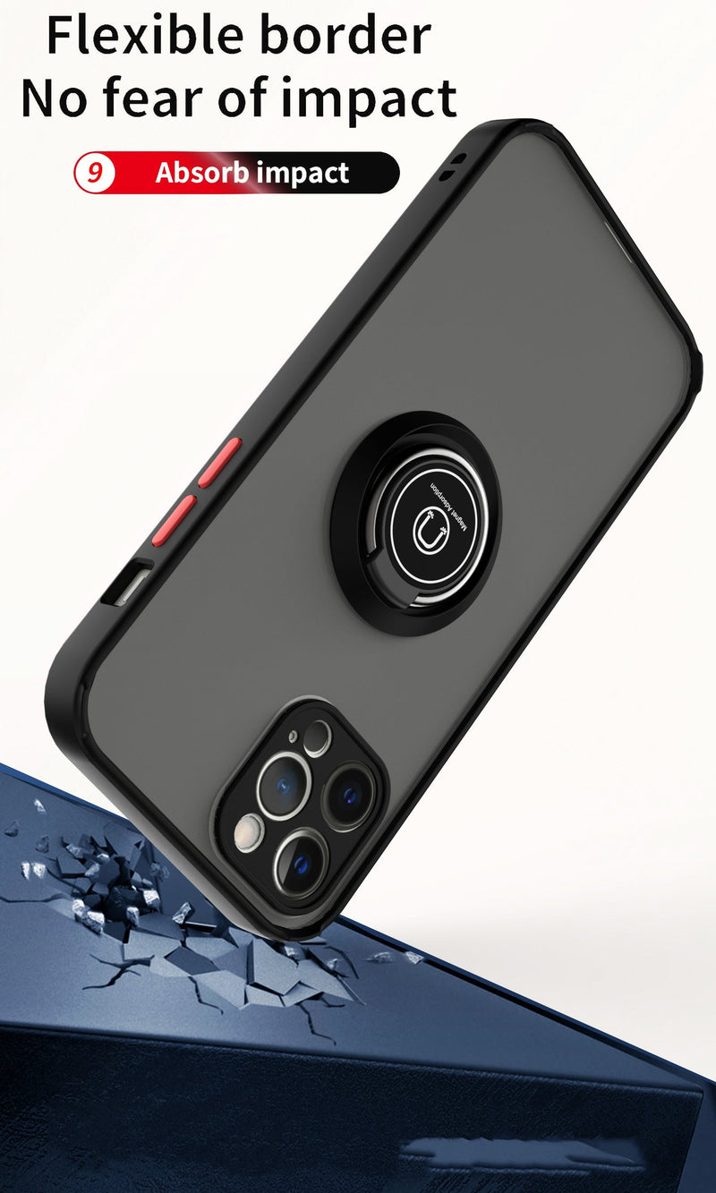iPhone 12 - Smart Ring Case - Sort