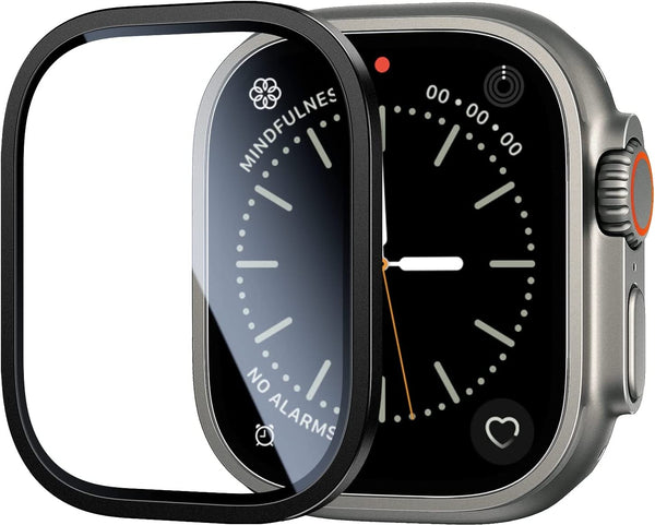 Apple Watch Ultra 49mm - Skærmbeskyttelse m. sort kant