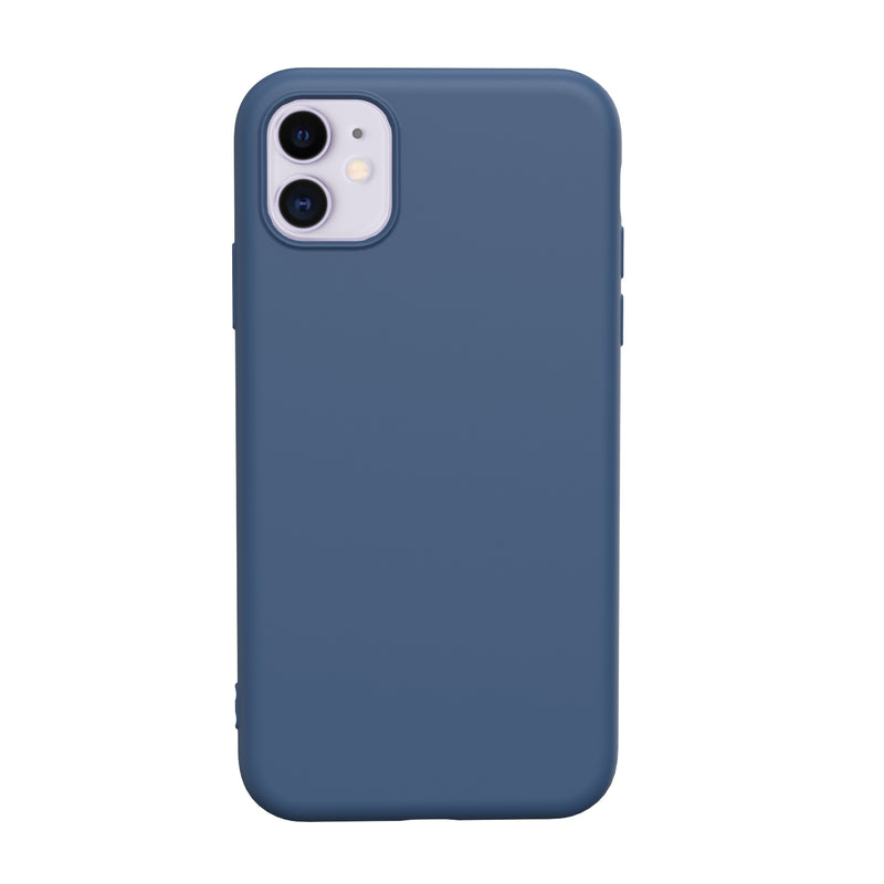 iPhone 12 Mini - Soft Liquid Silicone - Blue (Bestseller) Tech24.dk