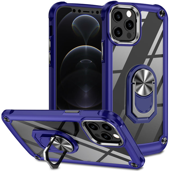 iPhone 13 Pro - Armor Ring Case - Blå