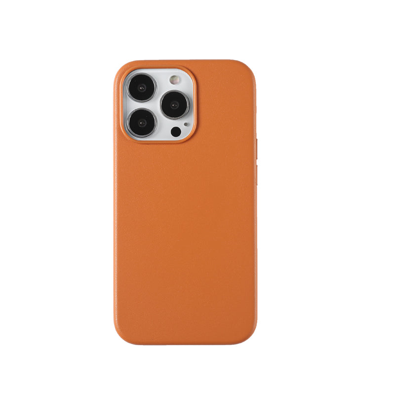 iPhone 13 Mini lædercover - Magsafe - Orange Tech24.dk