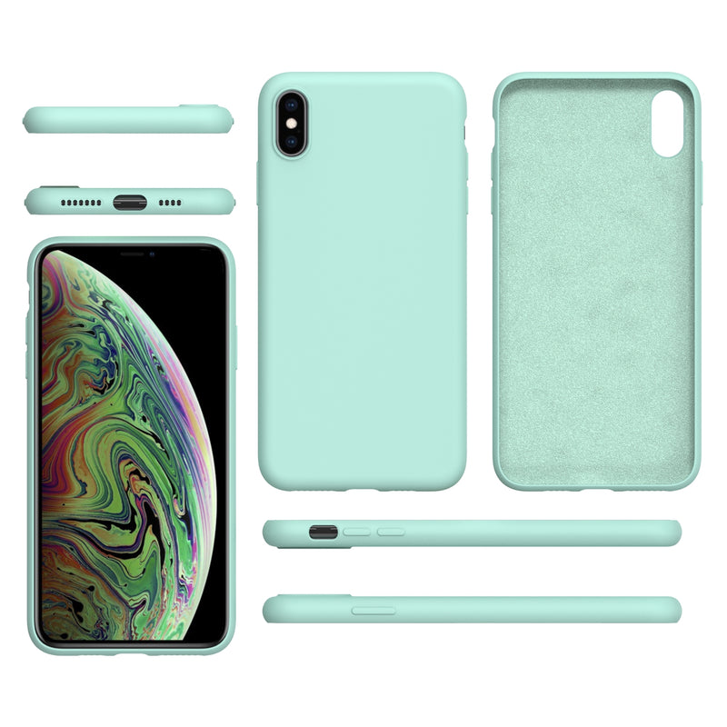 iPhone Xs Max - Soft Liquid Silicone - Turkis (Bestseller) Tech24.dk