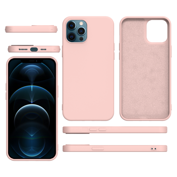 iPhone 12 Pro Max - Soft Liquid Silicone - Light Pink (Bestseller) Tech24.dk