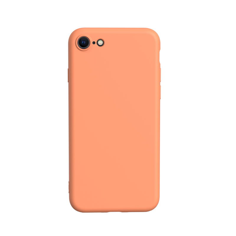 iPhone 7/8/SE2020/SE2022 - Soft Liquid Silicone - Orange (Bestseller) Tech24.dk