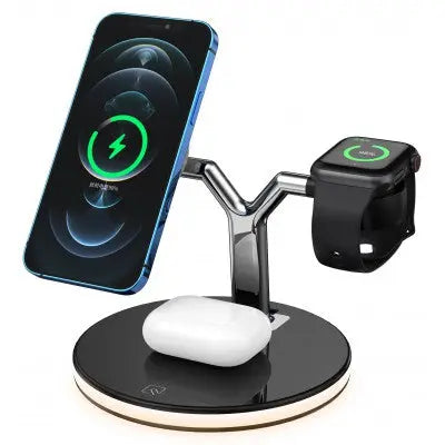 3i1 trådløs oplader stand (iPhone, Apple Watch & Airpods) Duarata