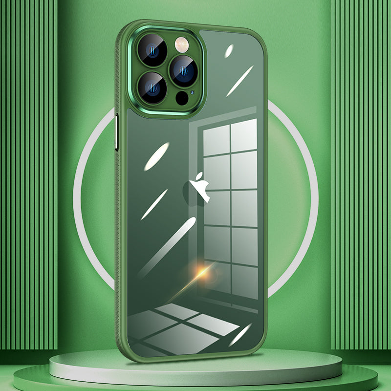 iPhone 12 Pro Max - Metallic cover m. kamerabeskyttelse - Grøn
