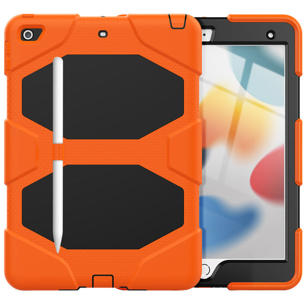 Military hybrid cover (10,2'') - iPad 7th/8th/9th/Air 3 generation - Orange - Tech24.dk