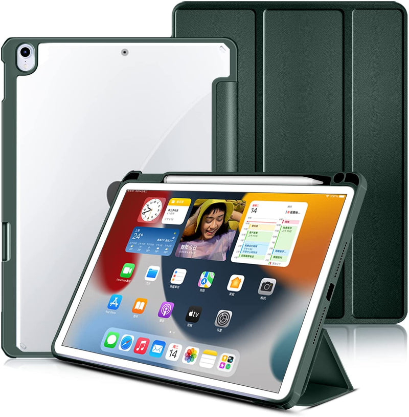 iPad 10. Gen (10.9'') - Stødabsorberende m. penholder - Army Grøn