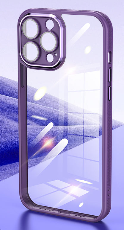 iPhone 12 Pro Max - Metallic cover m. kamerabeskyttelse - Blå