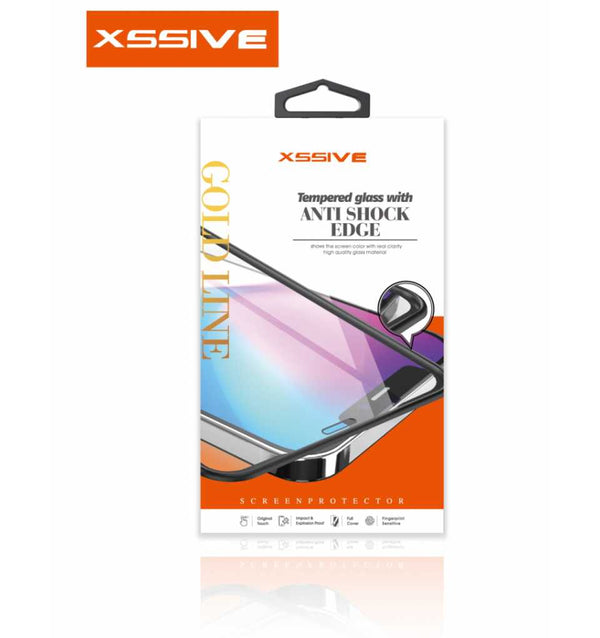 Anti SHOCK - iPhone 11 PRO MAX / XS-MAX Beskyttelsesglas (Edge to Edge) - Sort Xssive