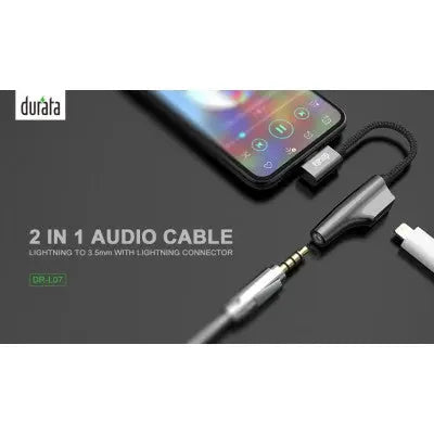 Durata 2-1 Charge + Audio Cable for Lightning Durata