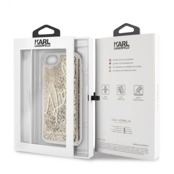 Karl Lagerfeld iPhone 7/8/SE2020/SE2022 - Guld glimmer
