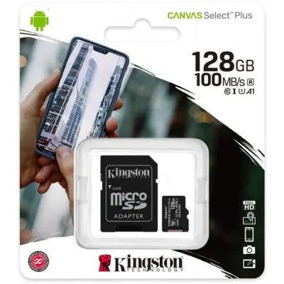 Kingston Canvas Select Plus microSD Card SDCS2 128GB - Class 10 co