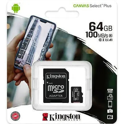 Kingston Canvas Select Plus microSD Card SDCS2 64GB - Class 10 kingston