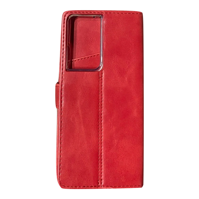 Samsung Galaxy S21 Ultra Bookcase - Premium - Rød Polarbear