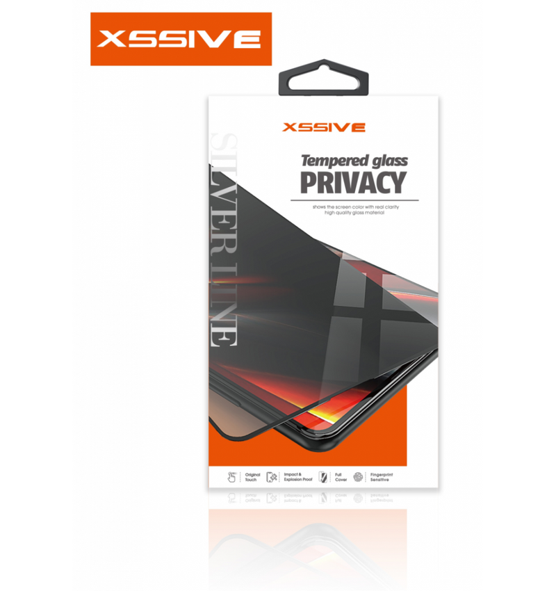iPhone 14 PRO Max Privacy Beskyttelsesglas (Edge to Edge) - Sort Xssive