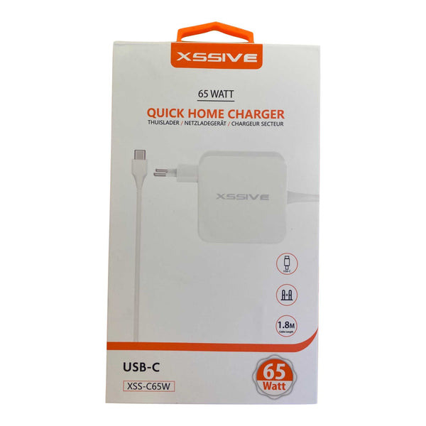 Quick Home Charger 65W (Smartphones, tablets, Notebooks,Macbooks) Xssive