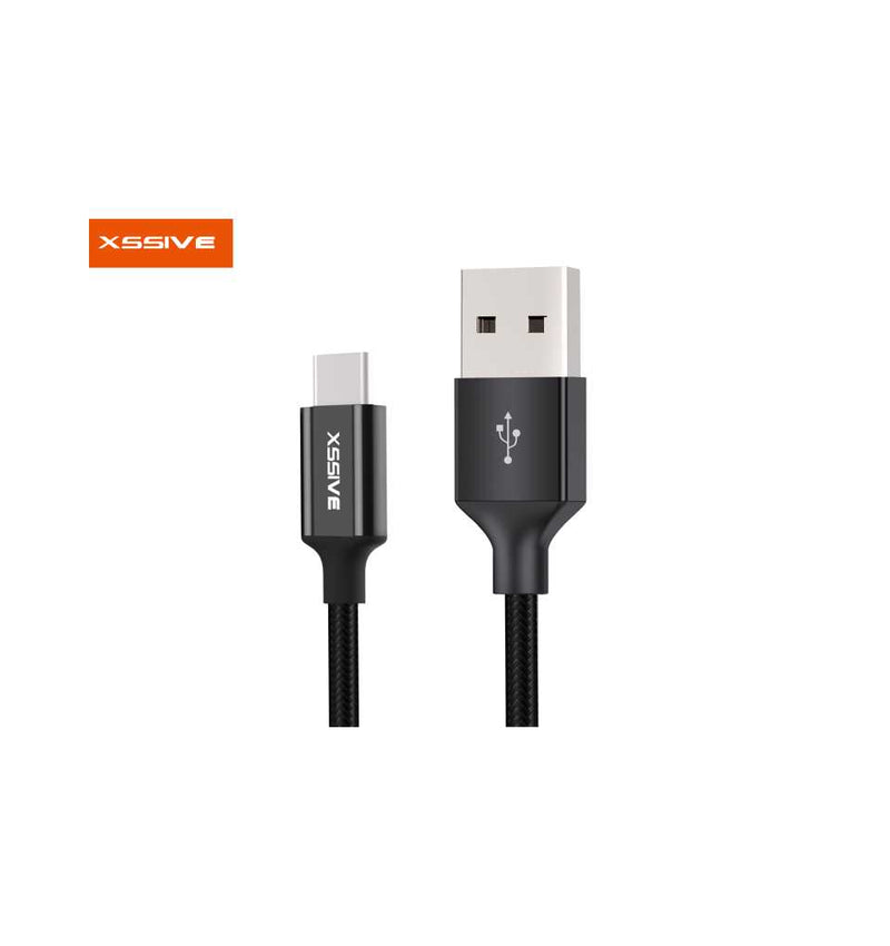 USB til Type C 1,2M (Forstærket) - Sort Xssive