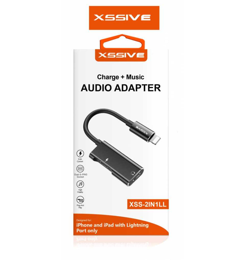 Xssive 2in1 Audio Adapter (Lightning til Lightning) Xssive