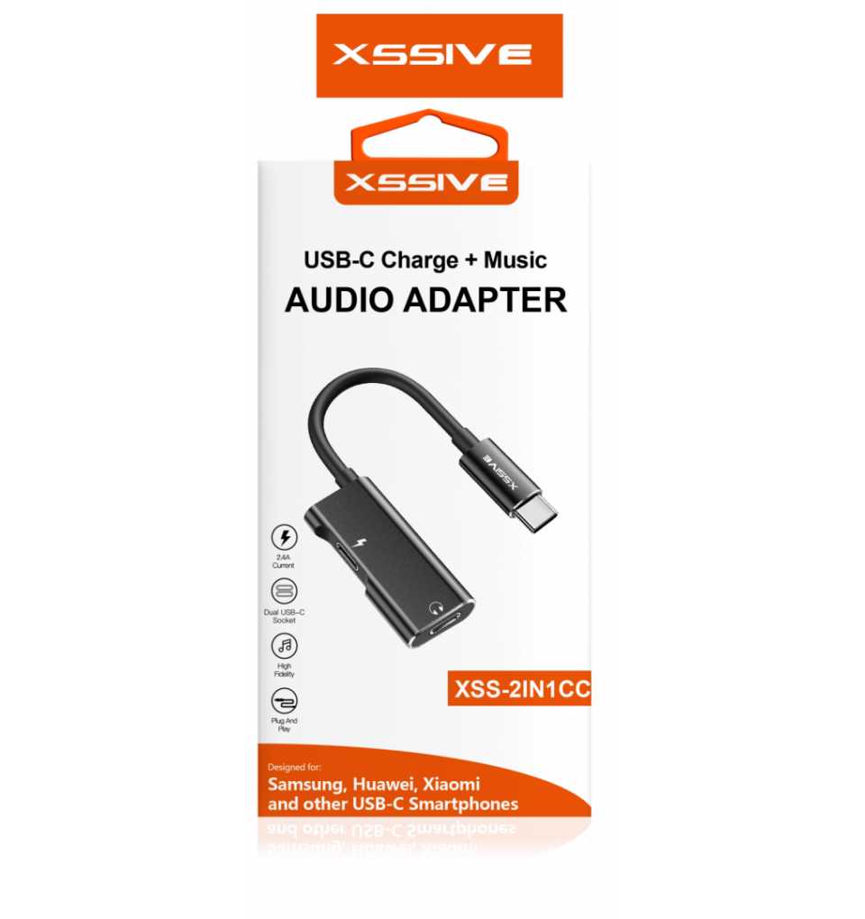 Xssive 2in1 Audio Adapter (Type C til Type C) Xssive