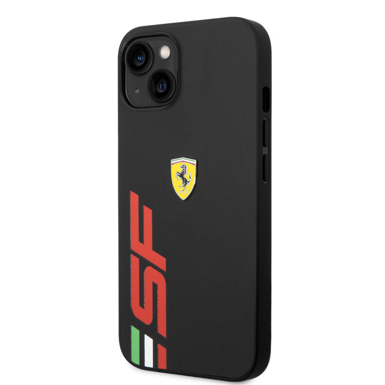 Ferrari iPhone 14 Hardcase - Big SF Logo - Sort