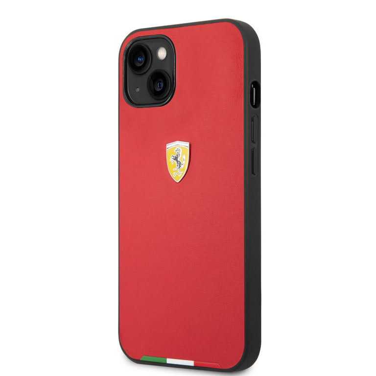 iPhone 14 Plus - Ferrari Italian Flag Hardcase - Rød Ferrari