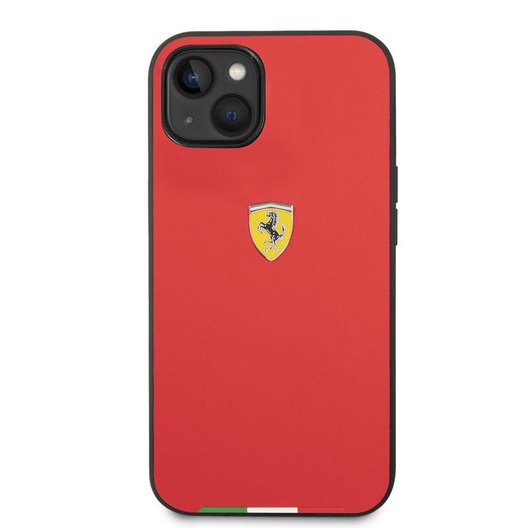 iPhone 14 - Ferrari Italian Flag Hardcase - Rød Ferrari