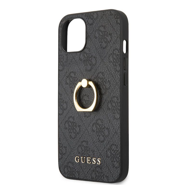 iPhone 14 Plus - Guess Hardcase m. ring - Sort Guess