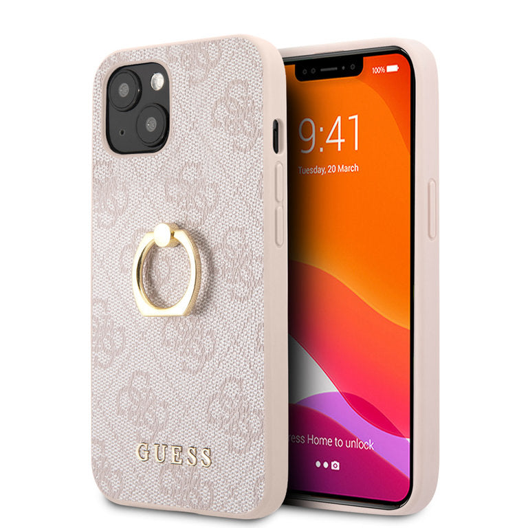 iPhone 14 Plus - Guess Hardcase m. ring - Rose Guess