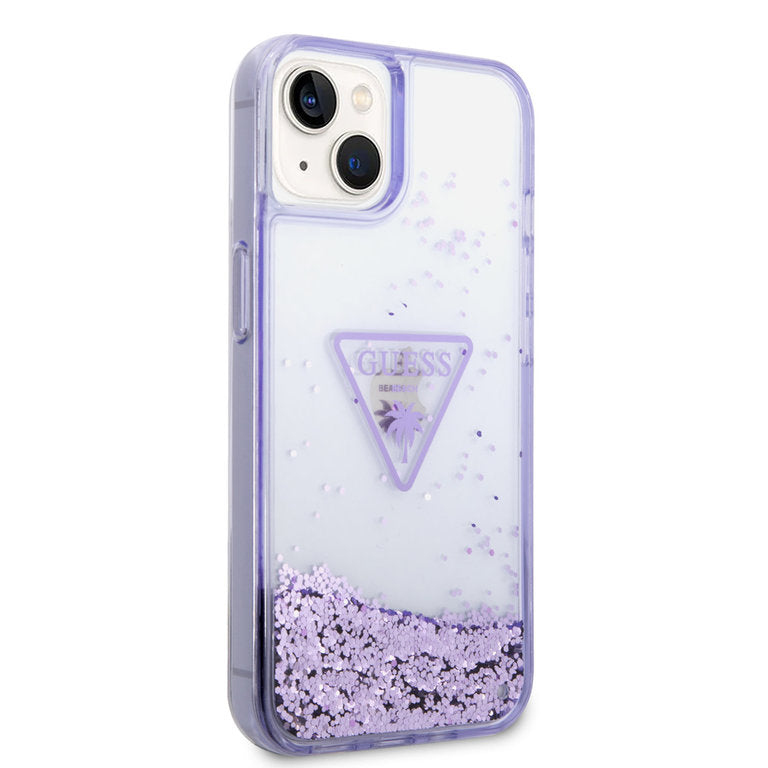 Guess Liquid Glitter Hardcase - iPhone 14 - Lilla