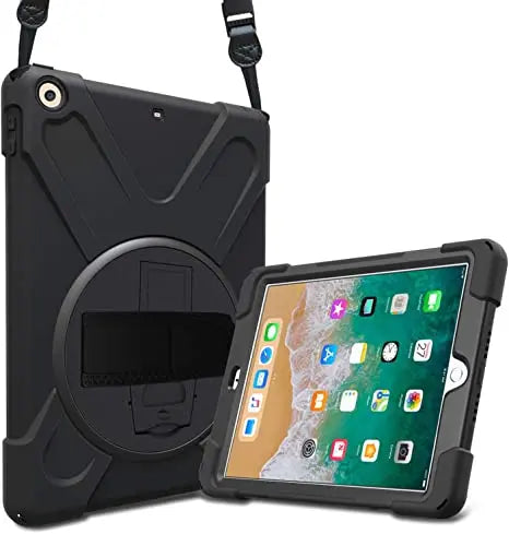 iPad 5th/6th Generation - Tech24 Rugged Rotating Case (9.7'') - Sort Sinotech