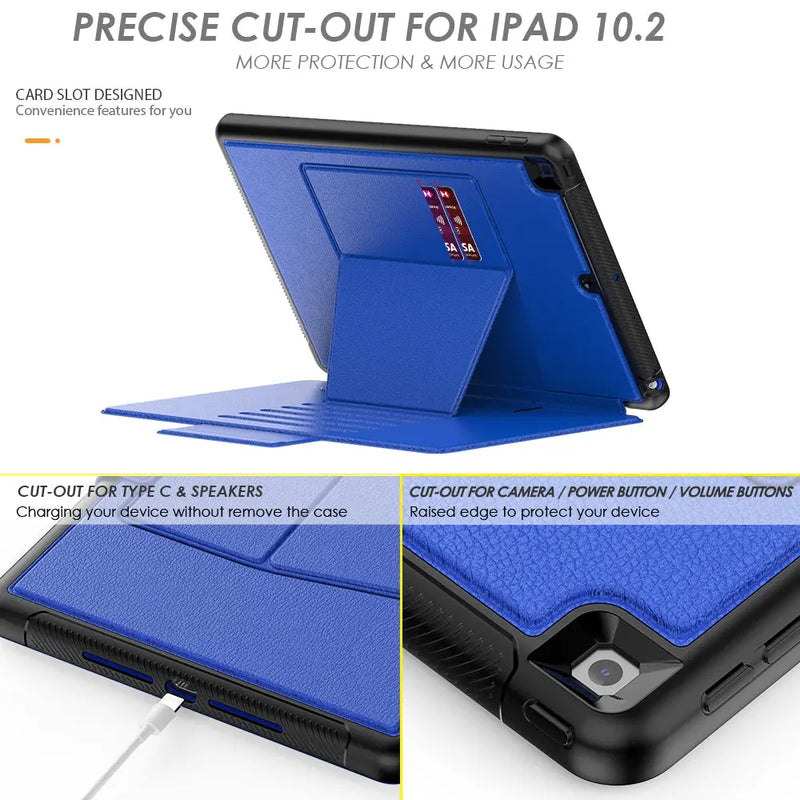iPad 7th/8th/9th Generation - Tech24 Smart Case (10.2'') - Blå Sinotech