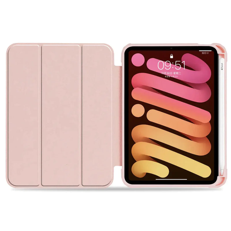 iPad Mini 6 - Smart Clear Case - Pink