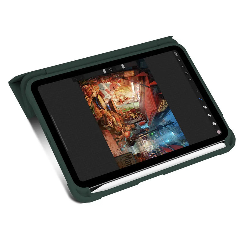 iPad Mini 6 - Smart Clear Case - Militærgrøn Sinotech