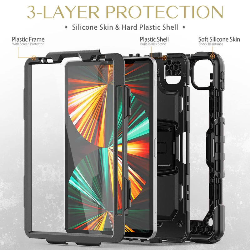 iPad Pro - 1st/2nd/3rd Generation - Tech24 Rugged Case (11'') - Sort Sinotech