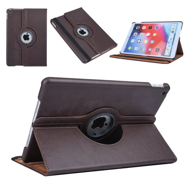 iPad air 1/5th/6th Generation 360 Roterende cover (9,7'') - Brun Tech24.dk
