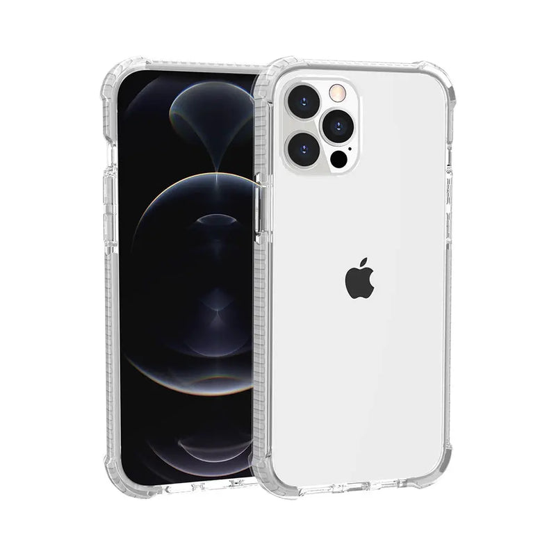 iPhone 12/12 Pro cover - Hvid - Bumper med høj kant Tech24.dk