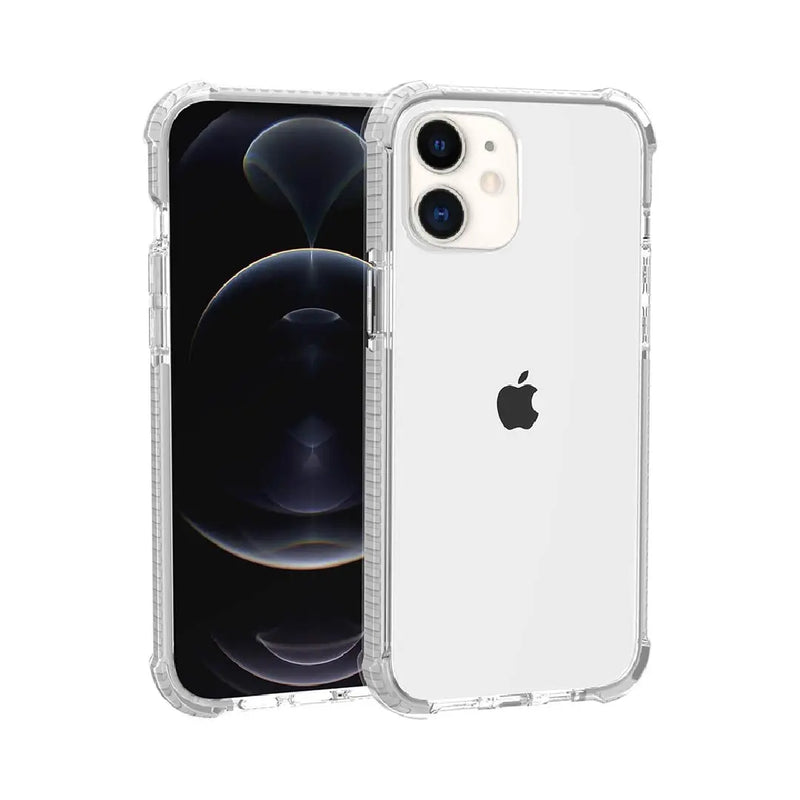 iPhone 12/12 Pro cover - Hvid - Bumper med høj kant Tech24.dk