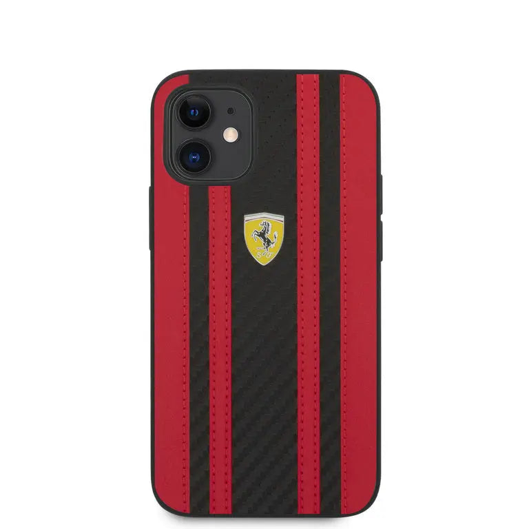 iPhone 12 Mini - Red Ferrari Hardcase Ferrari