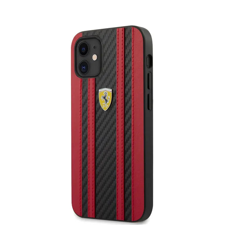 iPhone 12 Mini - Red Ferrari Hardcase Ferrari