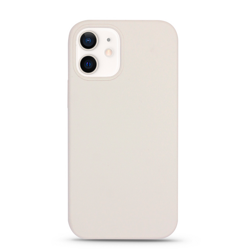 iPhone 12 Mini - Silikone 1:1 - Creme Tech24.dk