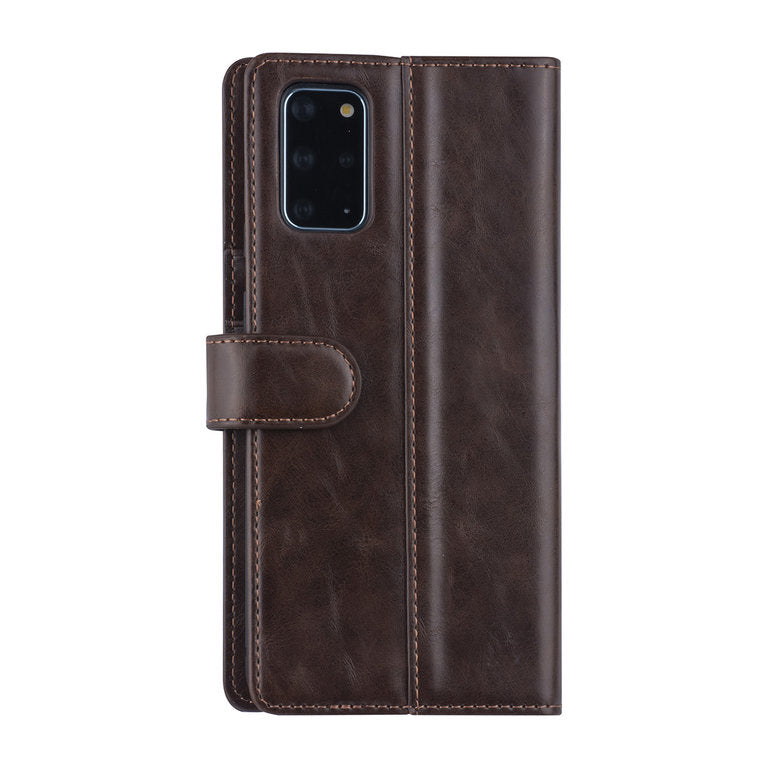 Samsung Galaxy S20 Plus - Læder Bookcase - Mørkebrun UNIQ