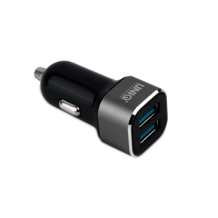 UNIQ Car charger Apple Lightning 2x USB - sort Uniq