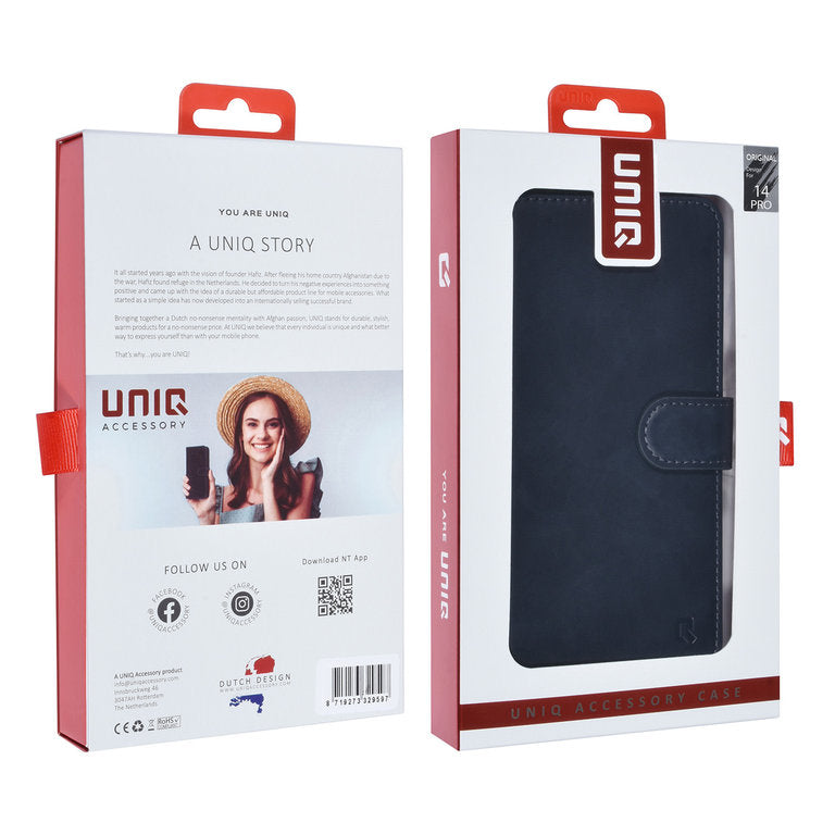 iPhone 14 Pro - 2in1 magnetisk cover - Blå UNIQ