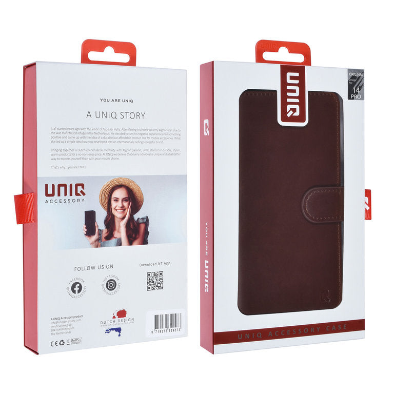 iPhone 14 Pro Max - 2in1 magnetisk cover - Brun UNIQ