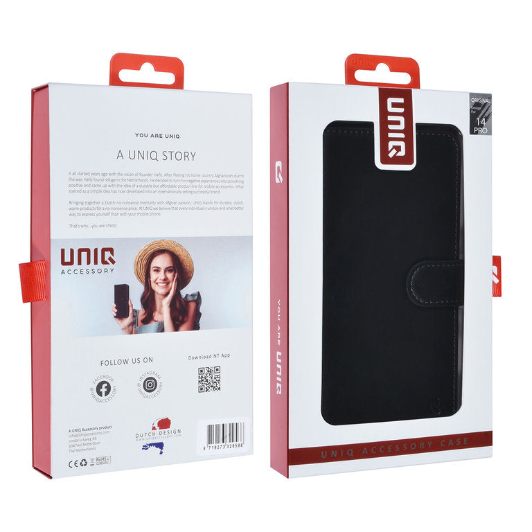 iPhone 14 Pro Max - 2in1 magnetisk cover - Sort UNIQ