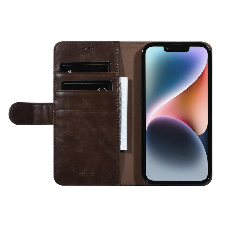 iPhone 14 - Wallet - Mørkebrun UNIQ