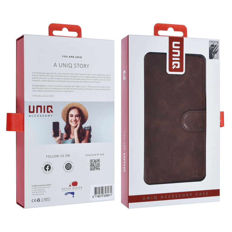 iPhone 14 Plus - MultiWallet - Mørkebrun UNIQ