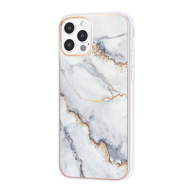 iPhone 12 Pro Max TPU cover - Marble White UNIQ