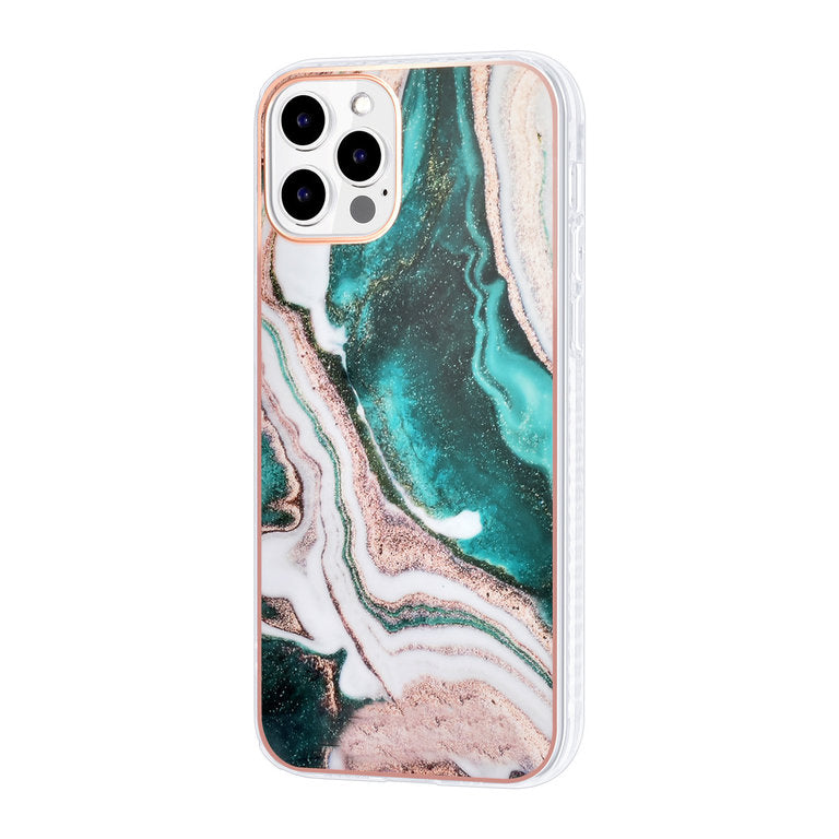 iPhone 12 Pro Max TPU cover - Marble Green UNIQ